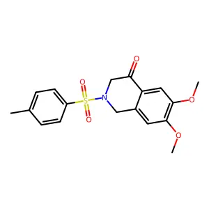 6,7-Dimethoxy-2-tosyl-2,3-dihydroisoquinolin-4(1H)-one structure