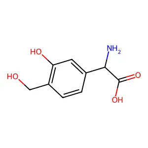 (alphaS)-alpha-Amino-3-hydroxy-4-(hydroxymethyl)benzeneacetic acid structure