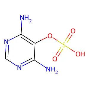 4,6-Diamino-5-pyrimidinyl hydrogensulfate structure