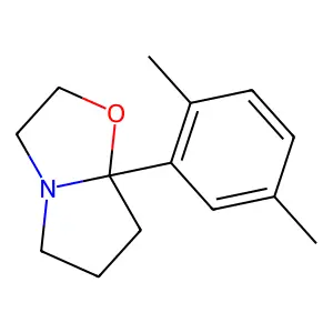 Pyrrolo(2,1-b)oxazole, 7a-(2,5-dimethylphenyl)hexahydro- structure