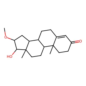 17beta-Hydroxy-16alpha-methoxy-androst-4-en-3-one structure