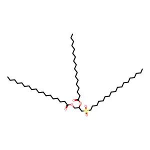 3-(Octadecylsulfonyl)propane-1,2-diyl dioctadecanoate structure