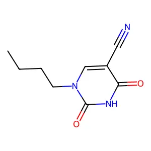 1-Butyl-2,4-dioxo-1,2,3,4-tetrahydropyrimidine-5-carbonitrile structure