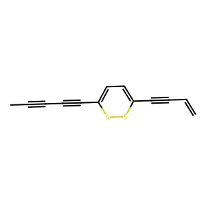 3-(3-Buten-1-yn-1-yl)-6-(1,3-pentadiyn-1-yl)-1,2-dithiin structure