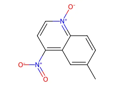 Quinoline, 6-methyl-4-nitro-, 1-oxide structure