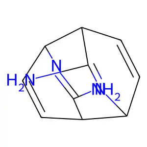 3,7-Diazatricyclo[4.2.2.22,5]dodeca-3,7,9,11-tetraene-4,8-diamine structure