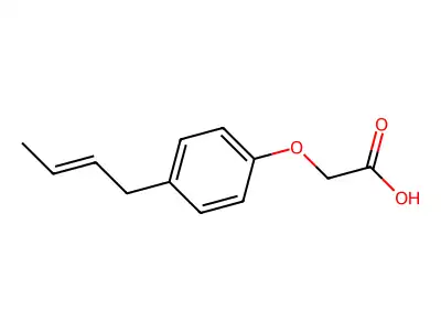 [4-(But-2-en-1-yl)phenoxy]acetic acid structure