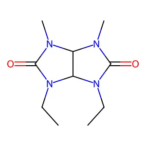 1,6-diethyl-3,4-dimethyltetrahydroimidazo[4,5-d]imidazole-2,5(1H,3H)-dione structure