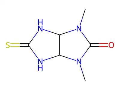 1,3-dimethyl-5-thioxohexahydroimidazo[4,5-d]imidazol-2(1H)-one structure