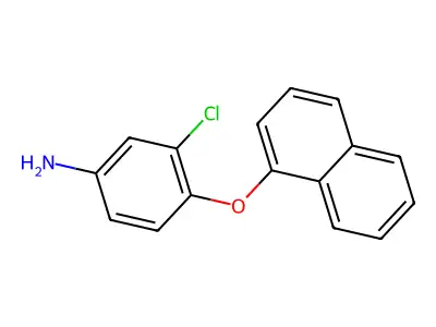 3-Chloro-4-(1-naphthyloxy)aniline structure