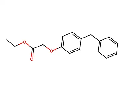 Ethyl 2-(4-(phenylmethyl)phenoxy)acetate structure
