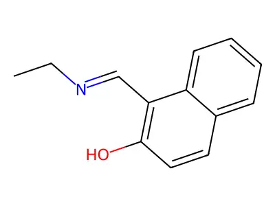 1-[(Ethylimino)methyl]naphthalen-2-OL structure