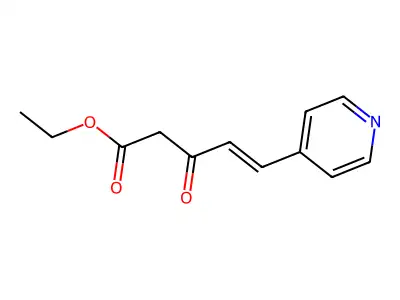 Ethyl 3-oxo-5-pyridin-4-ylpent-4-enoate structure