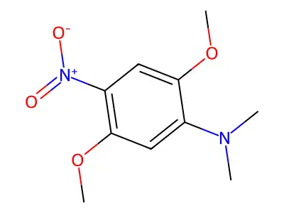 Benzenamine, 2,5-dimethoxy-N,N-dimethyl-4-nitro- structure