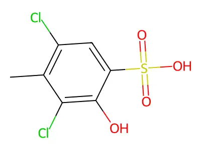 Benzenesulfonic acid, 3,5-dichloro-2-hydroxy-4-methyl- structure