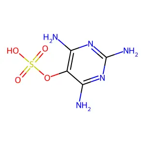 5-Pyrimidinol, 2,4,6-triamino-, 5-(hydrogen sulfate) structure