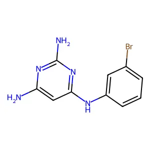 4-N-(3-bromophenyl)pyrimidine-2,4,6-triamine structure