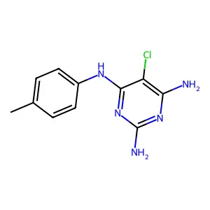5-chloro-4-N-(4-methylphenyl)pyrimidine-2,4,6-triamine structure