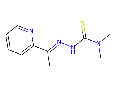 N,N-Dimethyl-2-[1-(2-pyridinyl)ethylidene]hydrazinecarbothioamide structure