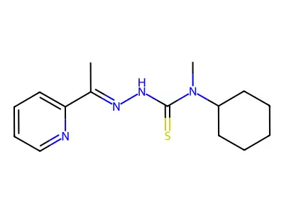Semicarbazide, 4-cyclohexyl-4-methyl-1-(1-(2-pyridyl)ethylidene)-3-thio- structure