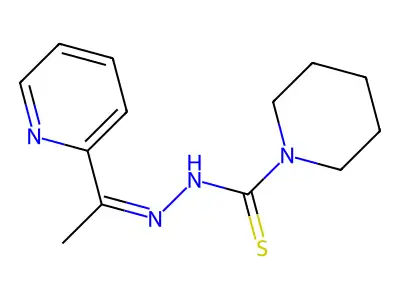 1-Piperidinecarbothioic acid, 2-(1-(2-pyridinyl)ethylidene)hydrazide structure