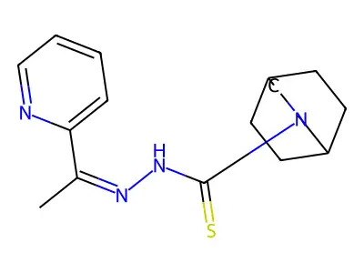 2-acetylpyridine N(4)-pyridylthiosemicarbazone structure
