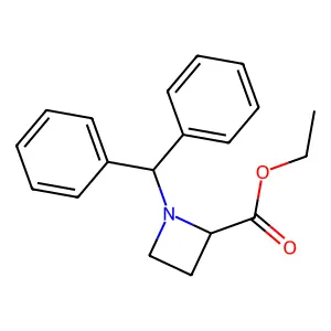 Ethyl 1-benzhydrylazetidine-2-carboxylate structure