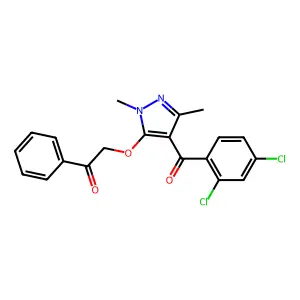 Pyrazoxyfen structure