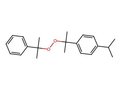 Peroxide, 1-methyl-1-[(1-methylethyl)phenyl]ethyl 1-methyl-1-phenylethyl structure