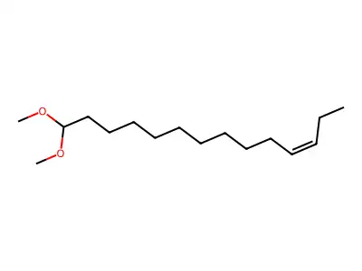 14,14-Dimethoxytetradec-3-ene structure