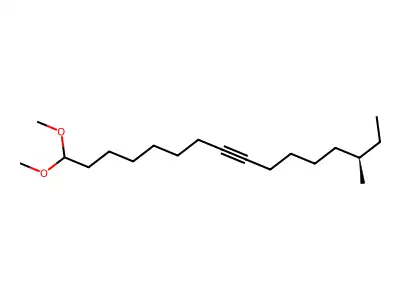 8-Hexadecyne, 1,1-dimethoxy-14-methyl- structure