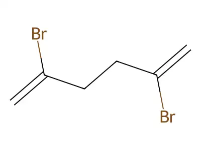 1,5-Hexadiene, 2,5-dibromo- structure