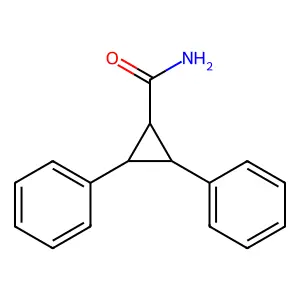 2,3-二苯基环丙烷-1-甲酰胺 structure