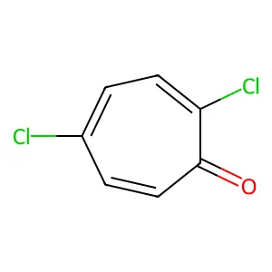 2,4,6-Cycloheptatrien-1-one, 2,5-dichloro- structure