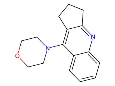 1H-Cyclopenta(b)quinoline, 2,3-dihydro-9-morpholino- structure