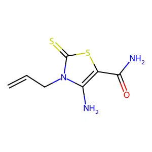 3-Allyl-4-amino-2-thioxo-2,3-dihydro-thiazole-5-carboxylic acid amide structure