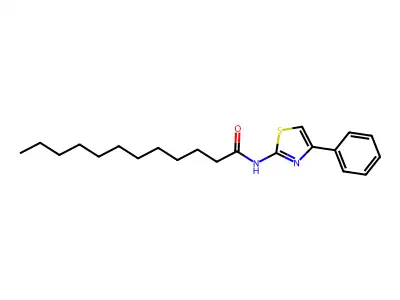 Dodecanamide, N-(4-phenyl-2-thiazolyl)- structure