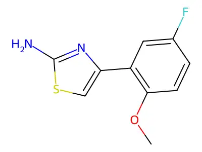 4-(5-Fluoro-2-methoxyphenyl)-1,3-thiazol-2-amine structure