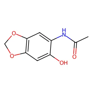 N-(6-羟基苯并[1,3]二氧杂环戊-5-基)乙酰胺 structure