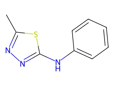 5-Methyl-N-phenyl-1,3,4-thiadiazol-2-amine structure