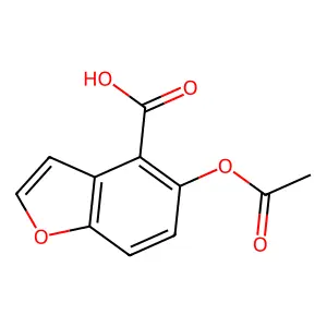 5-羟基-4-苯并呋喃甲酸乙酸酯 structure