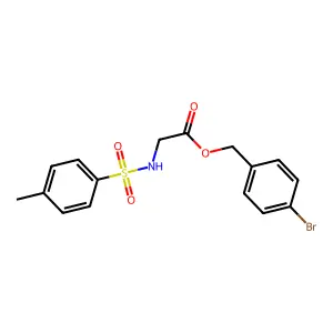 (4-Bromophenyl)methyl 2-[(4-methylphenyl)sulfonylamino]acetate structure