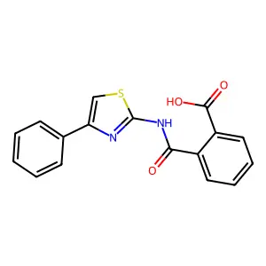 N-(4-Phenyl-thiazol-2-yl)-phthalamic acid structure