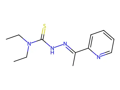N,N-Diethyl-N'-[1-(pyridin-2-yl)ethylidene]carbamohydrazonothioic acid structure