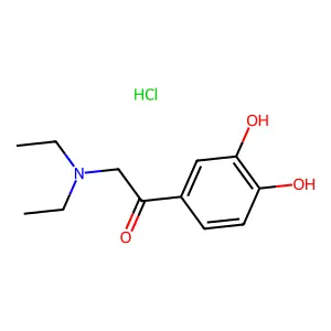 Ethanone, 2-(diethylamino)-1-(3,4-dihydroxyphenyl)-, hydrochloride structure