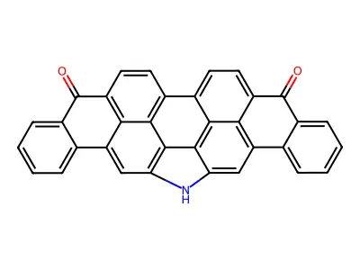5H-Dibenzo[2,3:10,11]piceno[12,13,14,1-bcdefgh]carbazole-5,10(16H)-dione structure