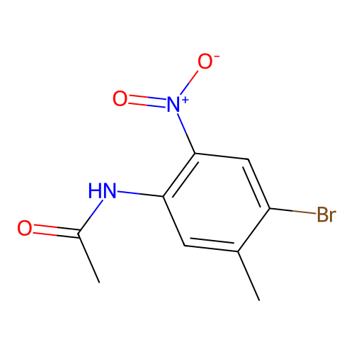 N-(4-bromo-5-methyl-2-nitrophenyl)acetamide structure