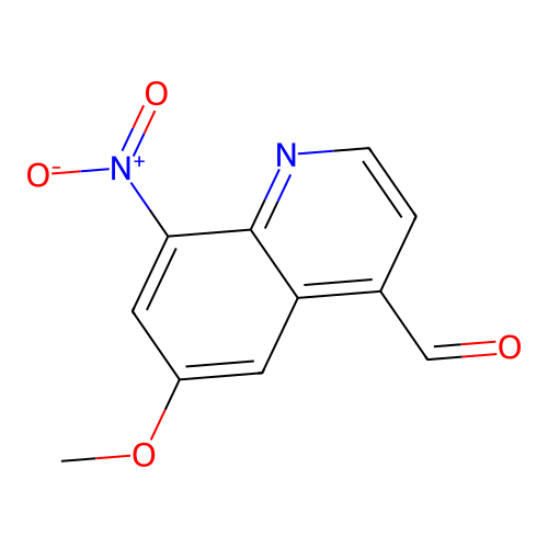 6-Methoxy-8-nitrocinconinaldehyde structure