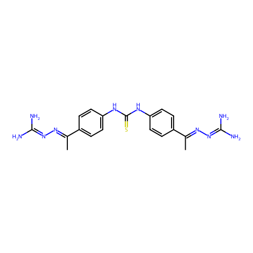 Hydrazinecarboximidamide, 2,2'-(carbonothioylbis(imino-4,1-phenyleneethylidyne))bis- structure