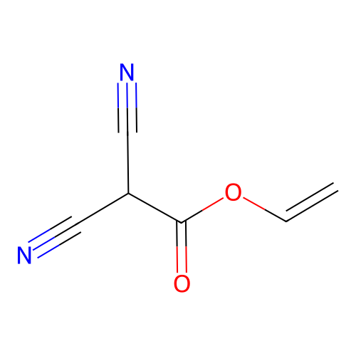 Vinyl dicyanoacetate structure
